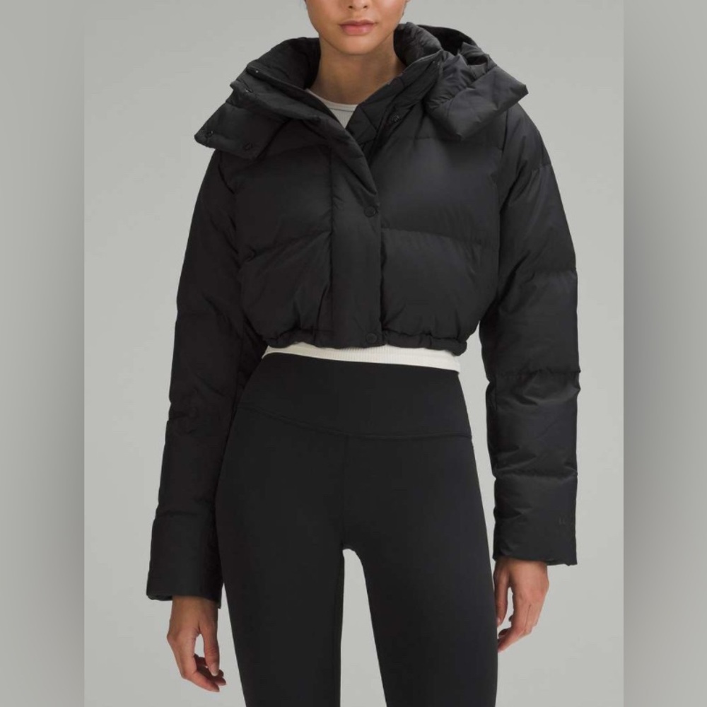 NWOT Lululemon Wunder Puff Super-Cropped Jacket Black